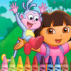 dora the explorer 4 coloring